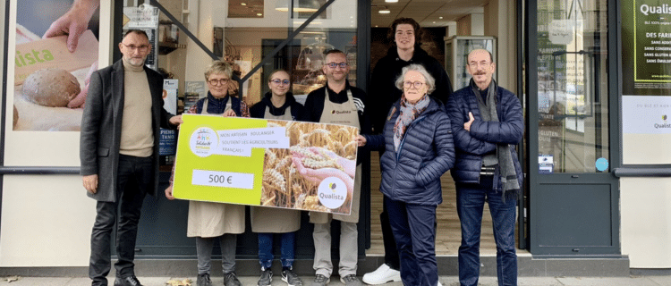 Le Fournil des Talards reverse 500€ à Solidarité Paysans